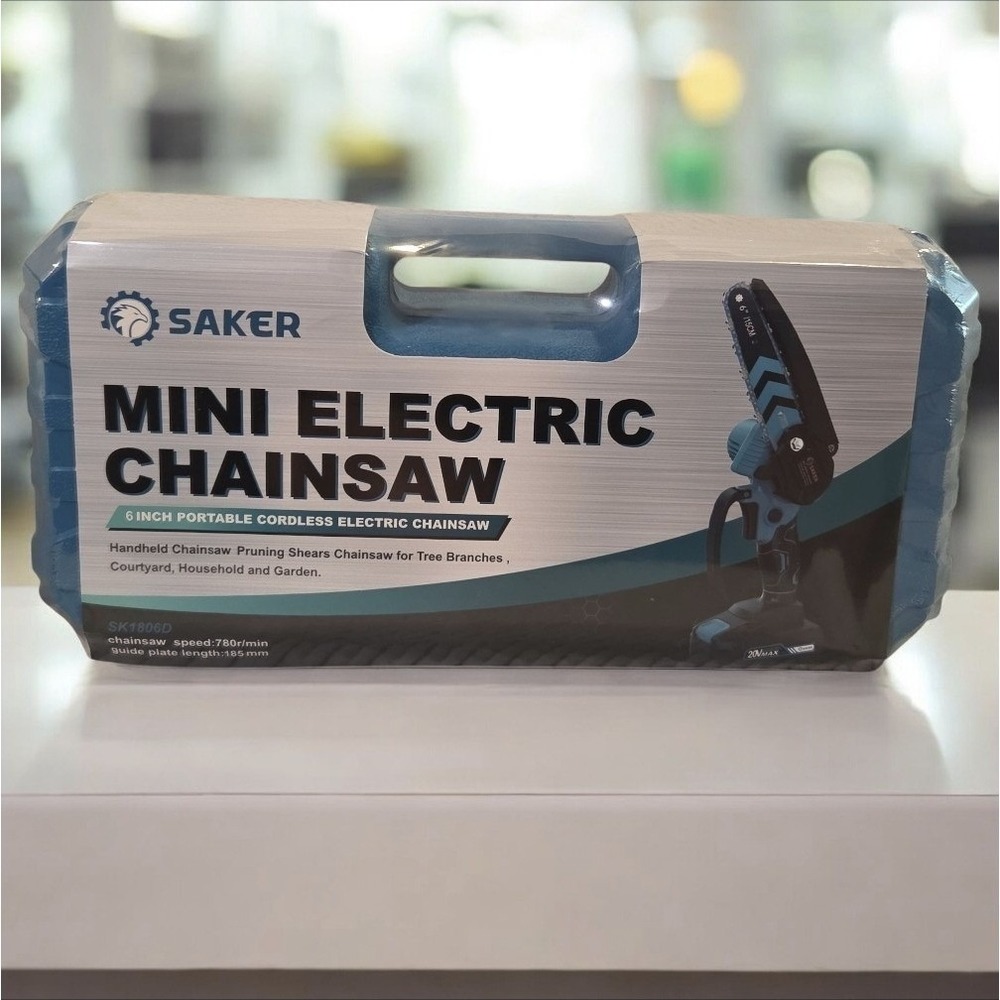 SAKER 6" Mini Electric Chainsaw‎ Portable Cordless SK1806D Powerful Efficiency